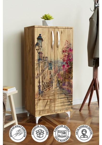 Dream Alley 3 Raflı Çok Amaçlı Dolap Mutfak Salon Banyo Ofis Salon Dolabı