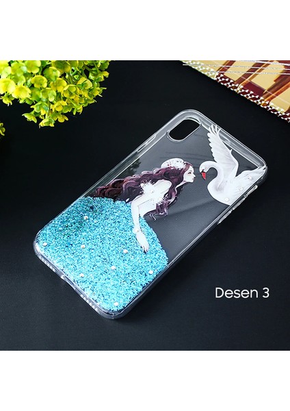 Iphone x Xs 3D Diamond Elbise Şeffaf Silikon KILIF-(1903) indirimleri