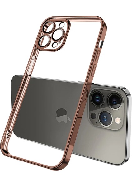 Ally Fashion Series iPhone 13 Pro 6.1inç Kılıf Renkli Kenar Lazer Çerçeveli Silikon KILIF-(1903) fiyatları