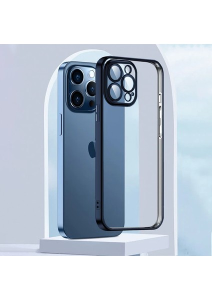 Ally Fashion Series iPhone 13 Pro 6.1inç Kılıf Renkli Kenar Lazer Çerçeveli Silikon KILIF-(1903) fırsatları