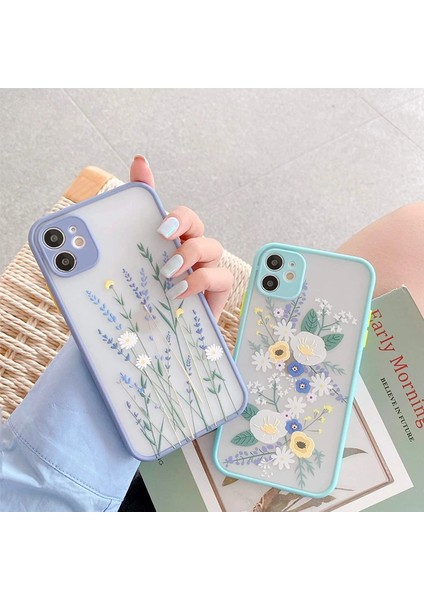 iPhone 12 Mini 5.4inç Kamera Korumalı Çiçek Desenli Silikon KILIF-(1903) fırsatları