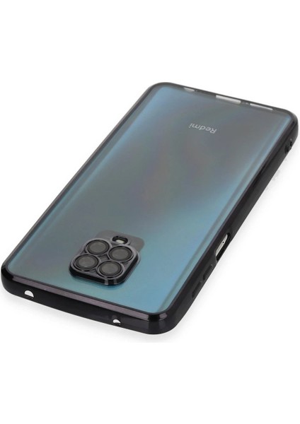 Newface Xiaomi Redmi Note 9 Pro Kılıf Razer Lensli Silikon - Siyah modelleri