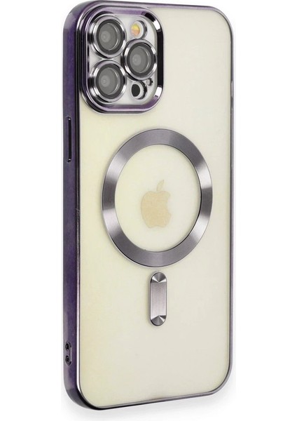Newface iPhone 12 Pro Max Kılıf Kross Magneticsafe Kapak - Mor fiyatları
