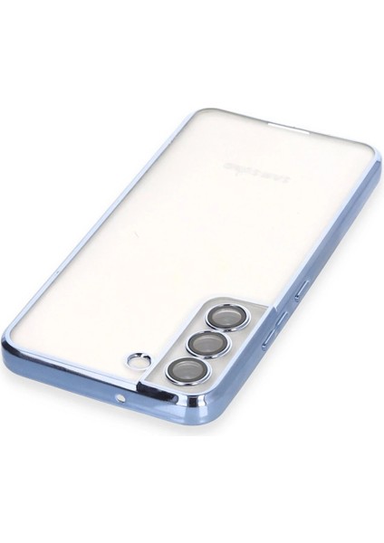 Newface Samsung Galaxy S22 Kılıf Razer Lensli Silikon - Açık Mavi modelleri