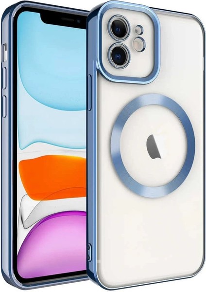 Newface iPhone 12 Kılıf Kross Magneticsafe Kapak - Sierra Blue