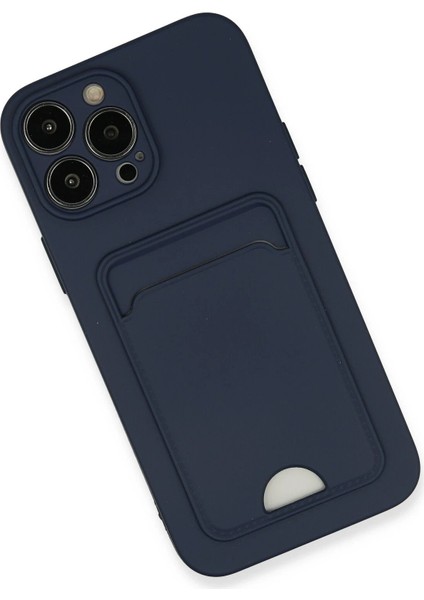 Newface iPhone 13 Pro Max Kılıf Kelvin Kartvizitli Silikon - Lacivert modelleri