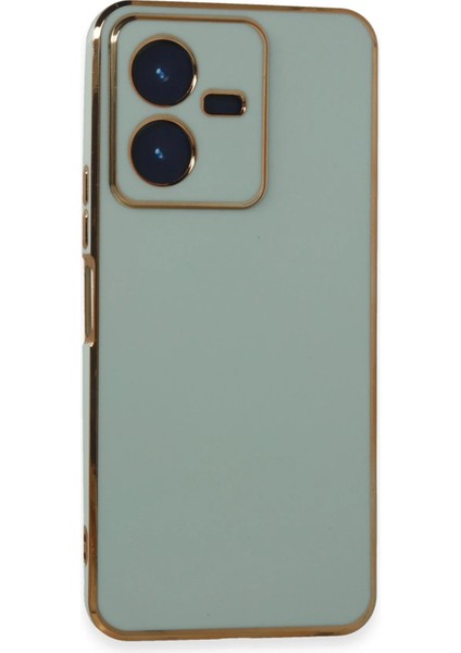 Newface Vivo Y22 2022 Kılıf Volet Silikon - Açık Yeşil
