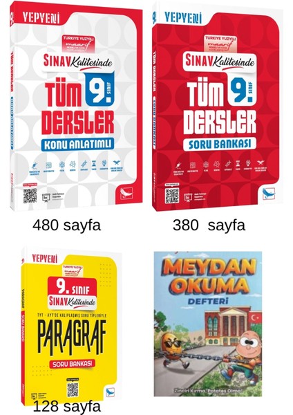 9. Sınıf Tüm Dersler Soru Bankası + Konu Anlatımlı + Paragraf Seti 2026