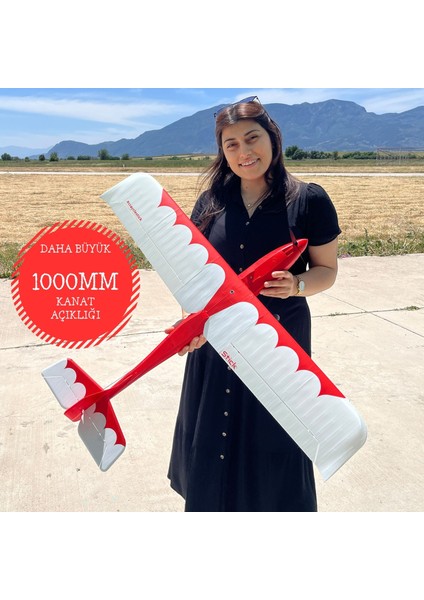 Rc Model Uçak - Craycle Stick 1000MM Eğitim ve Hobi Uçağı Gövde Kiti (ELEKTRONİK VE KUMANDA HARİÇ)