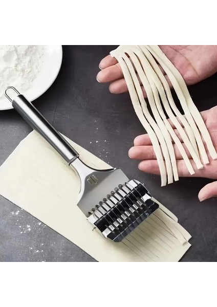 Paslanmaz Çelik Manuel Erişte, Makarna, Spagetti Kesici