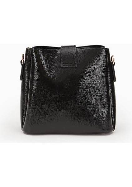 930167 Çanta Siyah Kırışık Rugan Kadın Omuz Çantası indirimleri