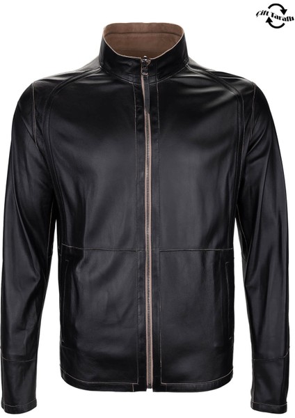 Erkek Hakiki Deri Vizon Süet Deri Mont 1000 029Y Erk Derımont Y25 Vızon Suet