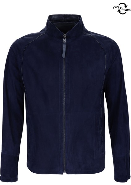 Erkek Hakiki Deri Lacivert Süet Deri Mont 1000 029Y Erk Derımont Y25 Lacı Suet indirimleri