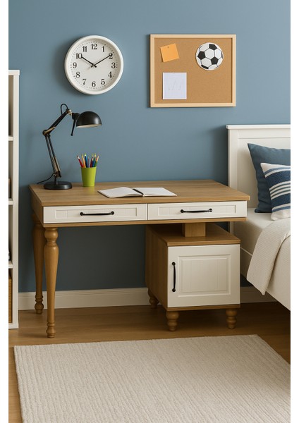 Nefes Çalışma Masası | MDF | Genç Odası - Çocuk Odası İçin Modern ve Dayanıklı Çalışma Masası