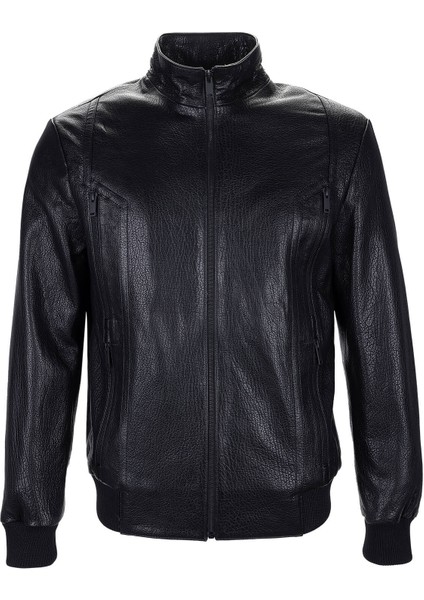 Erkek Hakiki Deri Siyah Jumbo Deri Mont 571 DMNT-326 Erk Derımont Y25 Sıyah Jumbo