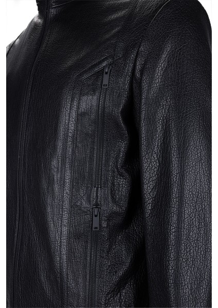 Erkek Hakiki Deri Siyah Jumbo Deri Mont 571 DMNT-326 Erk Derımont Y25 Sıyah Jumbo modelleri