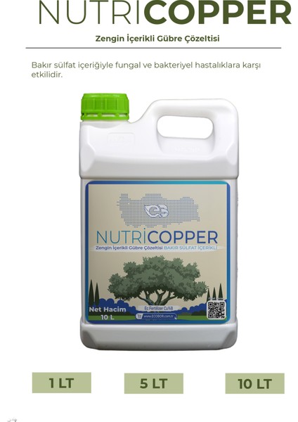 Nutri Cooper Zengin İçerikli Gübre Çözeltisi 1 Lt fiyatları