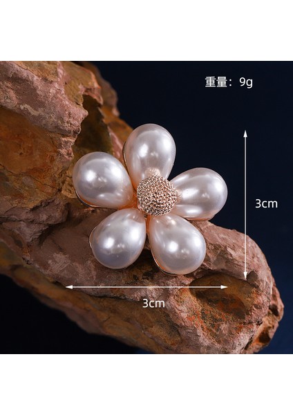 Hafif Lüks Inci Elmas Taklidi Bel Düğmesi Alaşımlı Malzeme ile Etek Köşe Düğüm Düğmesi Zarif Çok Yönlü Stil (Yurt Dışından)