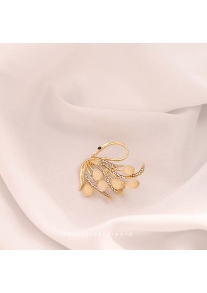 Yeni Küçük Broş Yay Parlama Önleyici Broş Yüksek Sınıf Çok Yönlülük Duygusu Parlama Önleyici Toka Pimi Giyim Aksesuarları (Yurt Dışından)