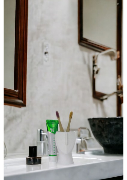 Diş Fırçası Kabı Diş Fırçalığı Fırçalık Siyah Renk Model 23