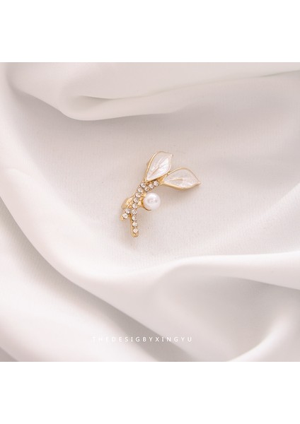 Yeni Küçük Broş Yay Parlama Önleyici Broş Yüksek Sınıf Çok Yönlülük Duygusu Parlama Önleyici Toka Pimi Giyim Aksesuarları (Yurt Dışından)