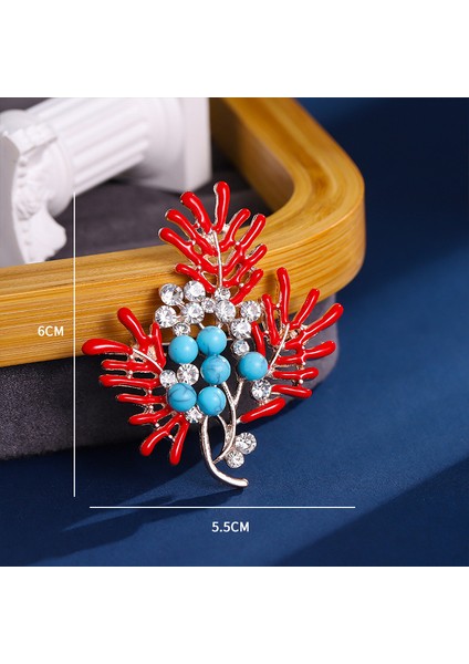 Yeni Moda Broş Zarif Işık Lüks Kişilik Dekoratif Broş Retro Moda Broş Sınıf Mücevher (Yurt Dışından)