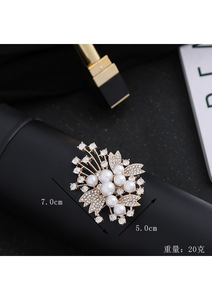 Yeni Moda Broş Zarif Işık Lüks Kişilik Dekoratif Broş Retro Moda Broş Sınıf Mücevher (Yurt Dışından)