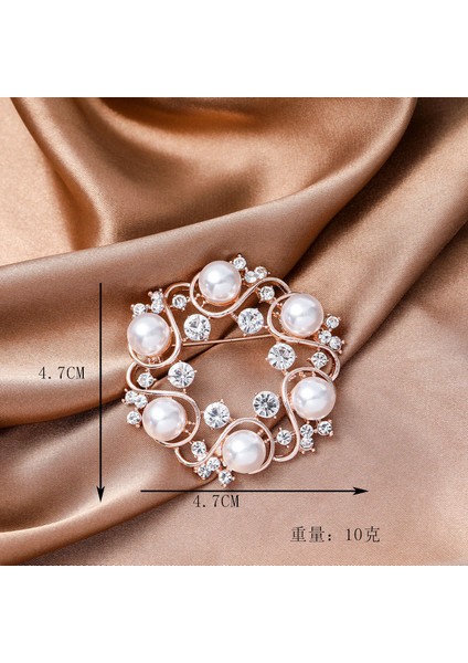 Yeni Moda Broş Zarif Işık Lüks Kişilik Dekoratif Broş Retro Moda Broş Sınıf Mücevher (Yurt Dışından)