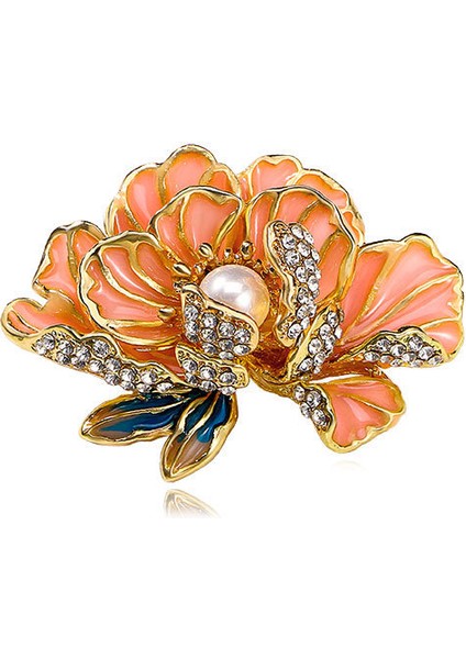 Broş Kıdemli Işık Duygusu Lüks Kadın Korsaj Kristal Inci Yüksek Dereceli Pimler Çift Kullanımlı Mücevher Sınıfı Aksesuarlar (Yurt Dışından)