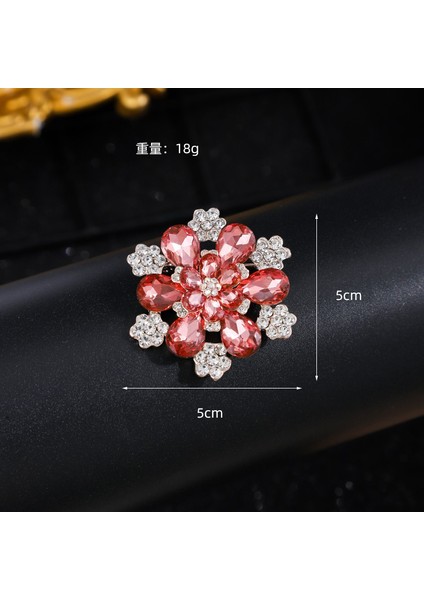 Broş Kıdemli Işık Duygusu Lüks Kadın Korsaj Kristal Inci Yüksek Dereceli Pimler Çift Kullanımlı Mücevher Sınıfı Aksesuarlar (Yurt Dışından)