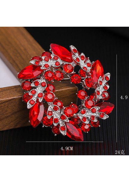 Broş Kıdemli Işık Duygusu Lüks Kadın Korsaj Kristal Inci Yüksek Dereceli Pimler Çift Kullanımlı Mücevher Sınıfı Aksesuarlar (Yurt Dışından)