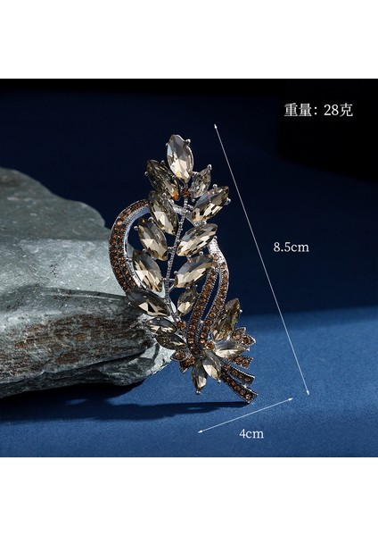 Broş Kıdemli Işık Duygusu Lüks Kadın Korsaj Kristal Inci Yüksek Dereceli Pimler Çift Kullanımlı Mücevher Sınıfı Aksesuarlar (Yurt Dışından)