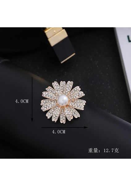 Yeni Moda Broş Zarif Işık Lüks Kişilik Dekoratif Broş Retro Moda Broş Sınıf Mücevher (Yurt Dışından)