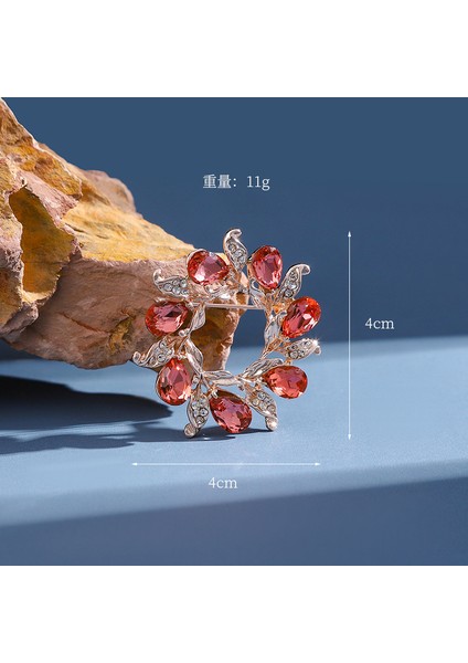 Broş Kıdemli Işık Duygusu Lüks Kadın Korsaj Kristal Inci Yüksek Dereceli Pimler Çift Kullanımlı Mücevher Sınıfı Aksesuarlar (Yurt Dışından)