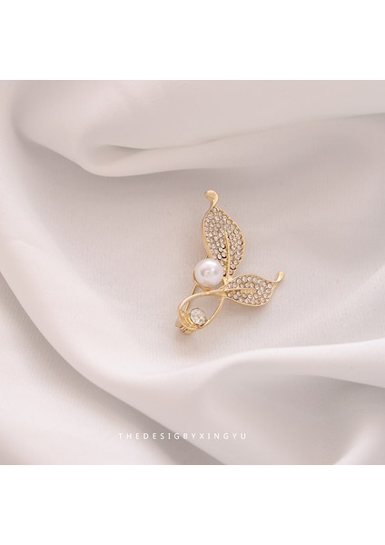 Yeni Küçük Broş Yay Parlama Önleyici Broş Yüksek Sınıf Çok Yönlülük Duygusu Parlama Önleyici Toka Pimi Giyim Aksesuarları (Yurt Dışından)