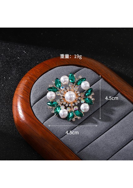 Yeni Moda Broş Zarif Işık Lüks Kişilik Dekoratif Broş Retro Moda Broş Sınıf Mücevher (Yurt Dışından)