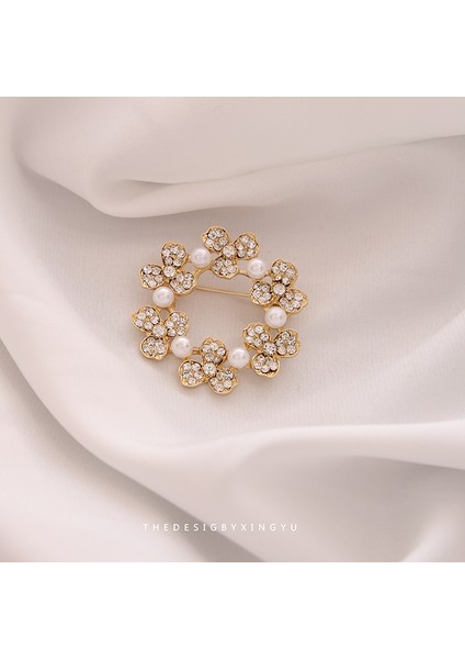 Yeni Broş Hafif Lüks Basit Mizaç Sabit Giysi Pin Takım Elbise Kolye Bilezik Şapkalar Sınıf Giyim Aksesuarları (Yurt Dışından)