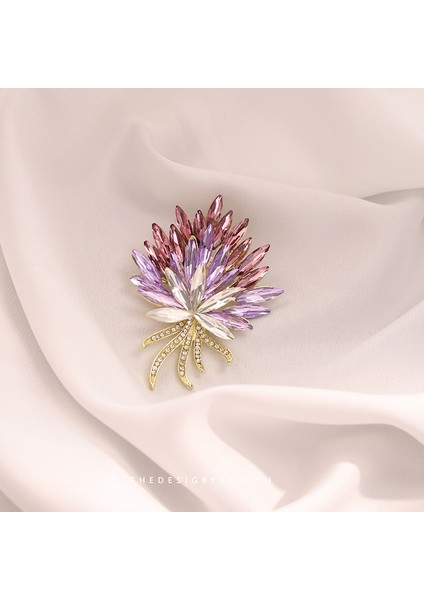 Yeni Broş Parlama Önleyici Kıdemli Işık Duygusu Lüks Tasarım Parlama Önleyici Toka Pimi Korsaj Küçük Broş Korsaj (Yurt Dışından)