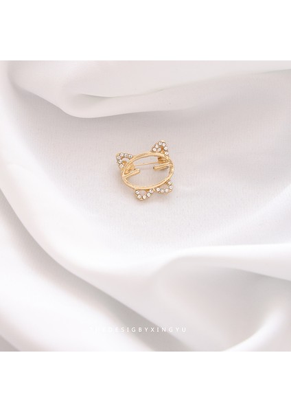 Yeni Broş Parlama Önleyici Kıdemli Işık Duygusu Lüks Tasarım Parlama Önleyici Toka Pimi Korsaj Küçük Broş Korsaj (Yurt Dışından)