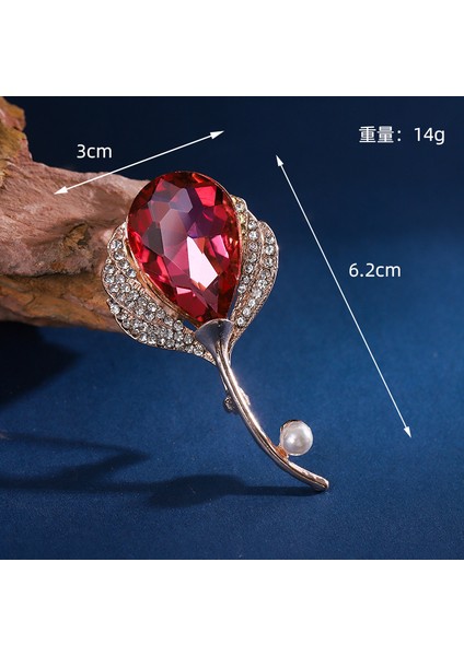 Yeni Moda Broş Zarif Işık Lüks Kişilik Dekoratif Broş Retro Moda Broş Sınıf Mücevher (Yurt Dışından)