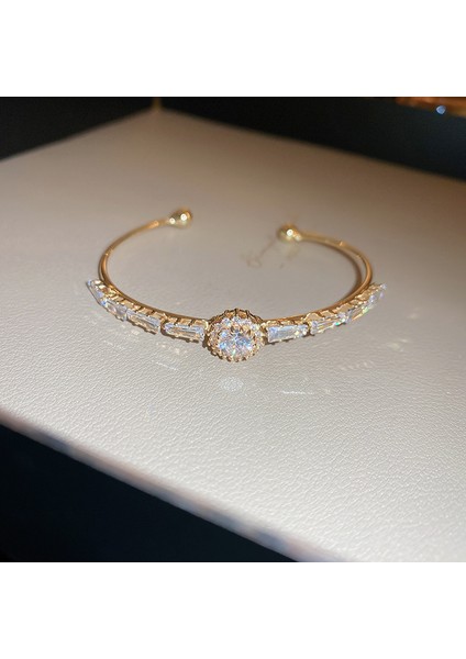 Yeni Zirkonya Çekilebilir Bilezik Hafif Lüks Kıdemli Mizaç Duygusu Bilezik Mücevherat Sınıfı Broş Takı (Yurt Dışından)