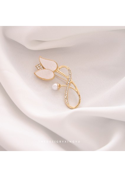 Yeni Broş Hafif Lüks Basit Mizaç Sabit Giysi Pin Takım Elbise Kolye Bilezik Şapkalar Sınıf Giyim Aksesuarları (Yurt Dışından)