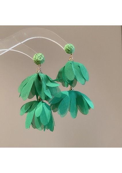 Yeni Gümüş Iğne Çiçek Kolye Küpe Tatil Tarzı Küpe Mori Taze Broş Sınıf Dekoratif Tatlı Küpe (Yurt Dışından)