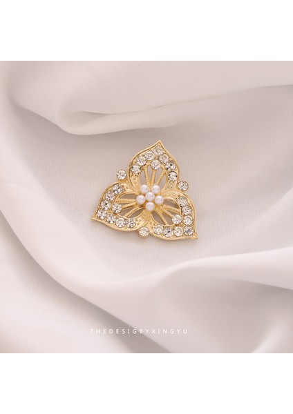 Yeni Broş Parlama Önleyici Kıdemli Işık Duygusu Lüks Tasarım Parlama Önleyici Toka Pimi Korsaj Küçük Broş Korsaj (Yurt Dışından)