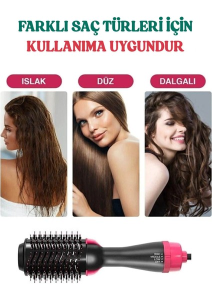 Siyah Çok Işlevli Düzleştirme ve Şekillendirme Fön Tarak Fırça fırsatları