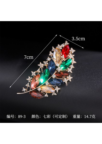 Broş Kıdemli Işık Duygusu Lüks Kadın Korsaj Kristal Inci Yüksek Dereceli Pimler Çift Kullanımlı Mücevher Sınıfı Aksesuarlar (Yurt Dışından)