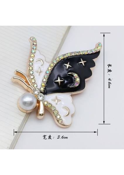 Hafif Lüks Inci Elmas Taklidi Bel Düğmesi Alaşımlı Malzeme ile Etek Köşe Düğüm Düğmesi Zarif Çok Yönlü Stil (Yurt Dışından)