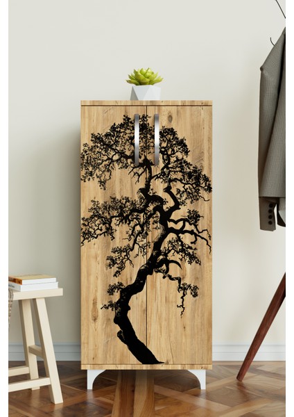 Orman Izi 3 Raflı Çok Amaçlı Dolap Mutfak Salon Banyo Ofis Salon Dolabı modelleri