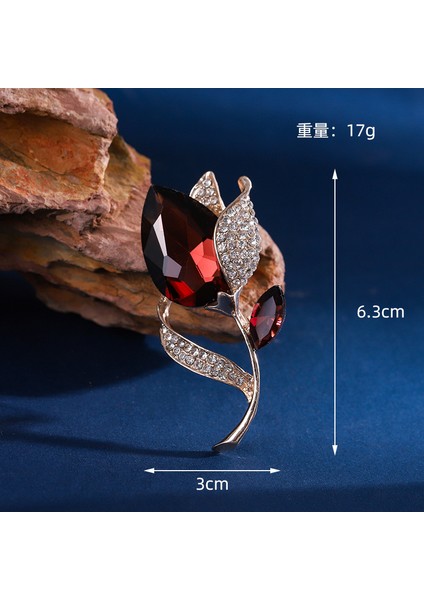 Yeni Moda Broş Zarif Işık Lüks Kişilik Dekoratif Broş Retro Moda Broş Sınıf Mücevher (Yurt Dışından)