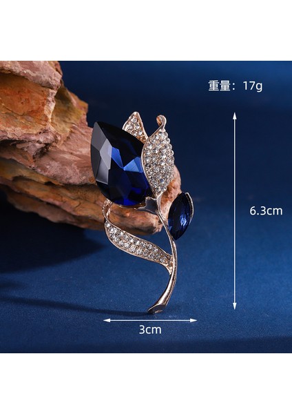 Yeni Moda Broş Zarif Işık Lüks Kişilik Dekoratif Broş Retro Moda Broş Sınıf Mücevher (Yurt Dışından)